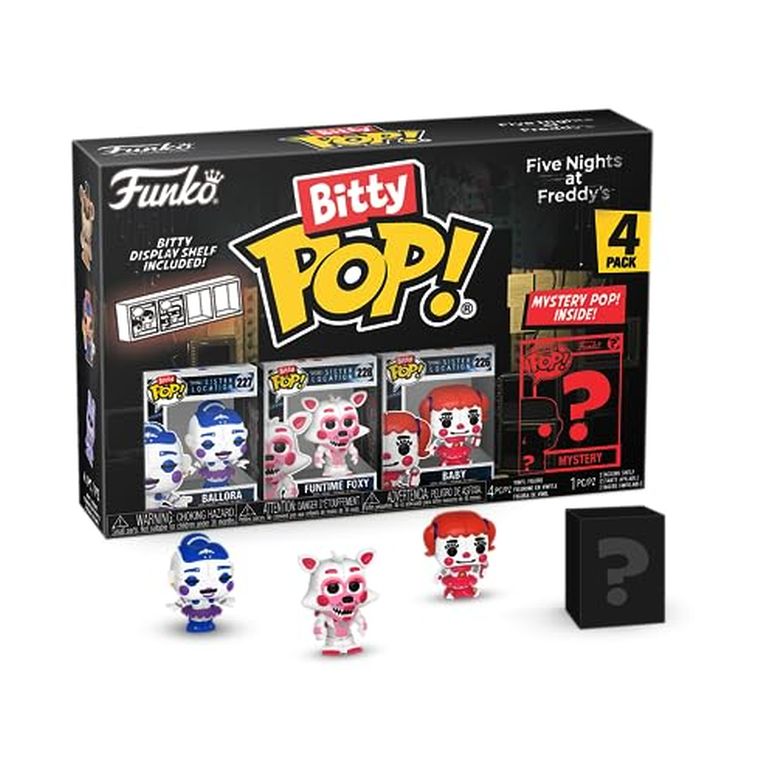 FNAF 5ナイツ Funko Bitty Pop!: Five Nights at Freddy's Mini Collectible Toys 4-Pack - Ballora, Funtime Foxy, Baby & Mystery Chase Figure (Styles May Vary) 【並行輸入品】｜MJ-MARKET