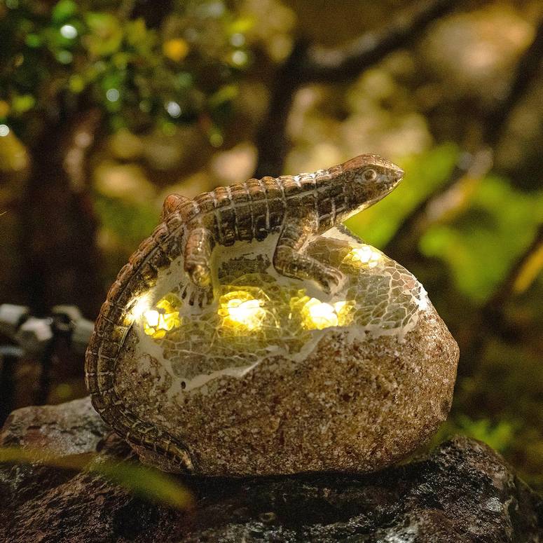 ガーデンライトLEDソーラーライト ソーラーパワー Rezpuao Garden Statue Lizard,Solar Lizard Decor for Outdoor,Resin Lizard Figurine with Solar Light for Patio,Balcony,Yard,Lawn Ornament,Perfect Garden Gift 【並行輸入品】 10,721円
