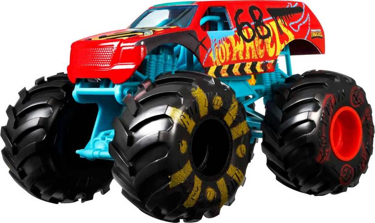 ホットウィール モンスタートラック Hot Wheels Monster Truck 1:24 Scale Demo Derby Vehicle with Giant Wheels for Kids Age 3 to 8 Years Old Great Gift Toy Trucks Large Scale 【並行輸入品】