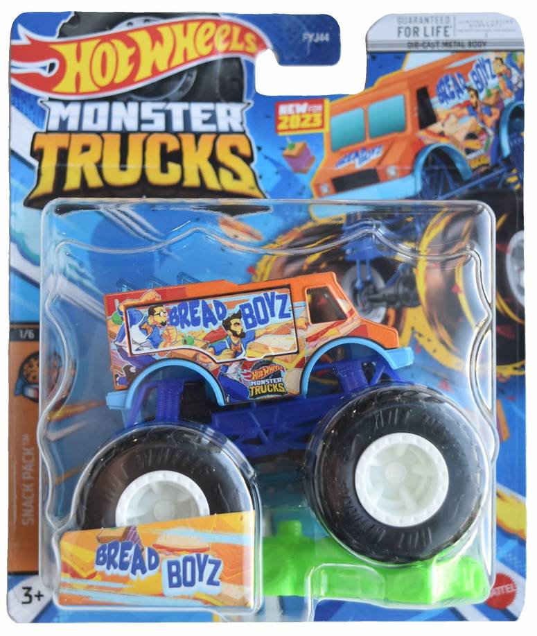 ホットウィール モンスタートラック Hot Wheels Monster Trucks Bread Boys, Snack Pack 1/6 Includes Connect and Crash Car 【並行輸入品】｜MJ-MARKET 9,928円