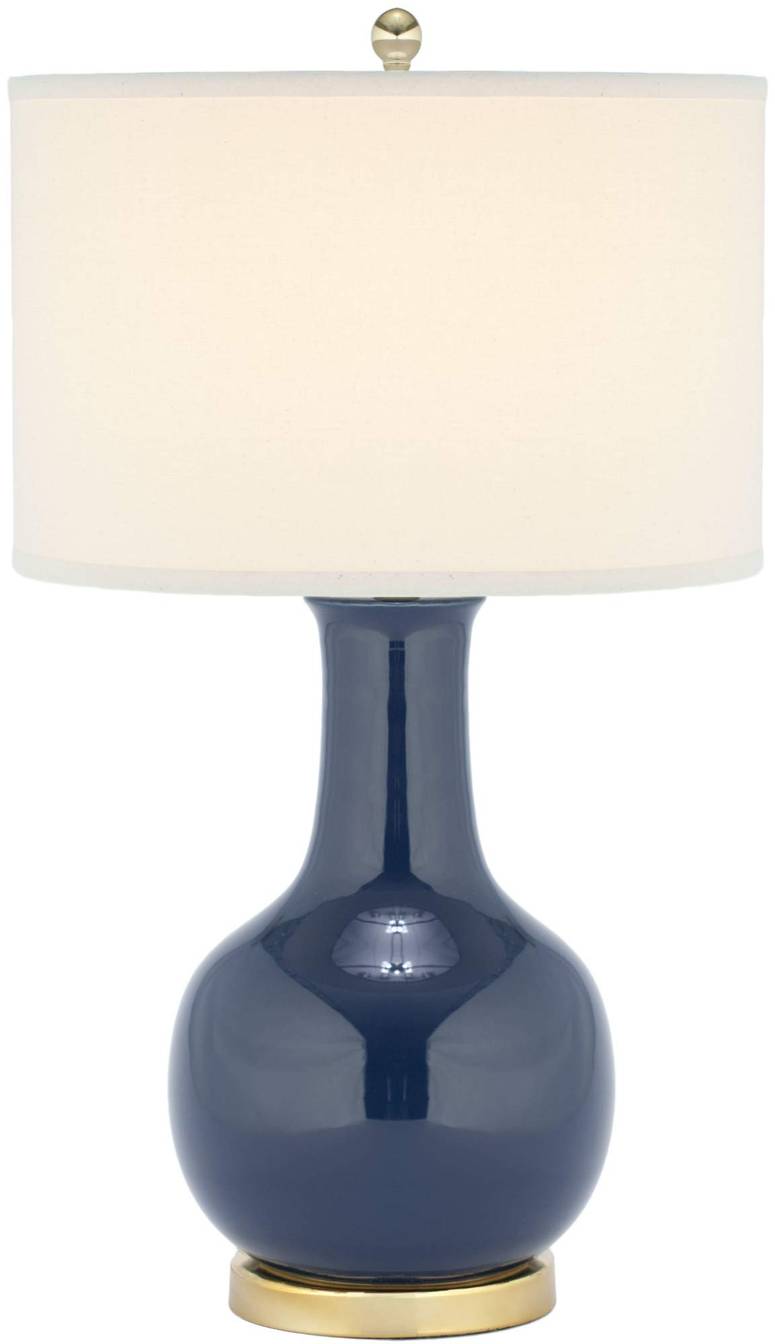 サファヴィヤ safavieh テーブルランプ サファビヤ サファヴィア SAFAVIEH Lighting Collection Paris Modern Royal Blue Ceramic 28-inch Bedroom Living Room Home Office Desk Nightstand Table Lamp (LED Bulb Included) 【並行輸入品】