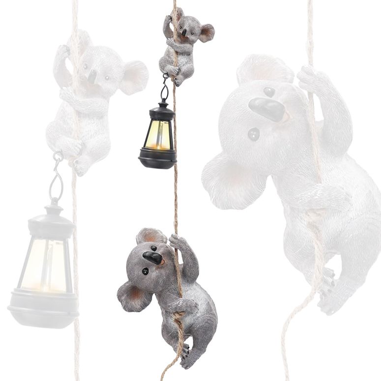 ガーデンライトLEDソーラーライト ソーラーパワー OZLMC Koala Garden Statues with Solar Outdoor Light for Outdoor Decor，Koala Mother and Child Resin Sculpture, Solar Light for Yard Garden Wall Balcony Tree Decoration 【並行輸入品】｜MJ-MARKET