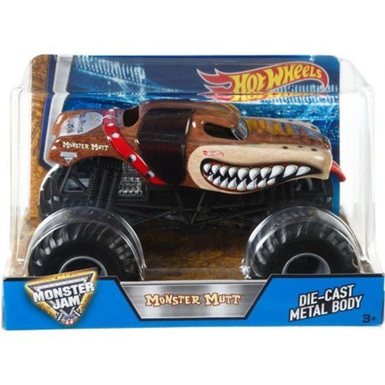 ホットウィール モンスタートラック Hot Wheels Monster Jam Monster Mutt Vehicle, 1:24 Scale 【並行輸入品】