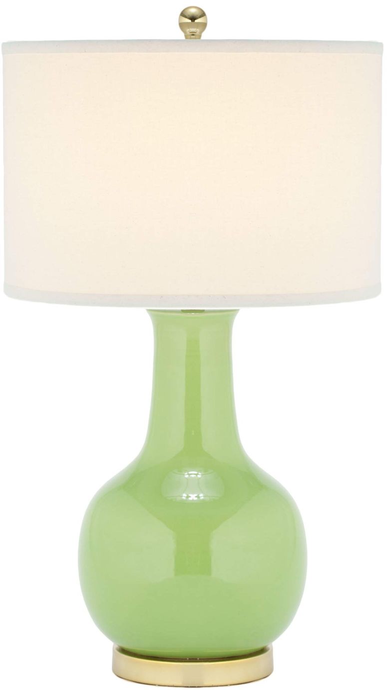 サファヴィヤ safavieh テーブルランプ サファビヤ サファヴィア Safavieh Lighting Collection Paris Modern Green Ceramic 28-inch Bedroom Living Room Home Office Desk Nightstand (LED Bulb Included) Table Lamp, 0 【並行輸入品】