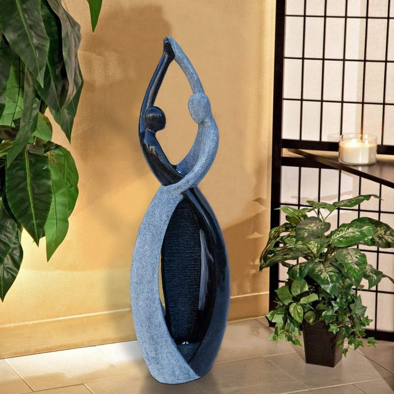 卓上 吹き上げ 滝のオブジェ テーブルトップファウンテン 室内装飾吹き上げ Graceful Dancing Couple Outdoor Fountain 51\