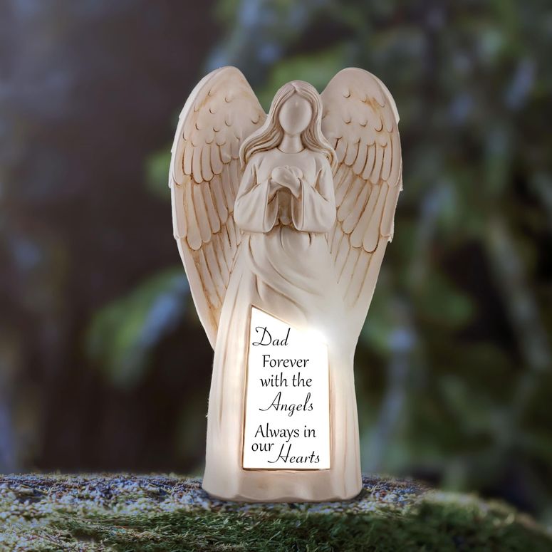 ガーデンライトLEDソーラーライト ソーラーパワー Garden Angel Memorial Decoration Solar Lights - Sympathy Gifts for Loss of Dad - in Loving Memory Ornament Father's Day - Garden Praying Angel Figurines for Loss of Loved Ones Outdoor 【並行輸入品】