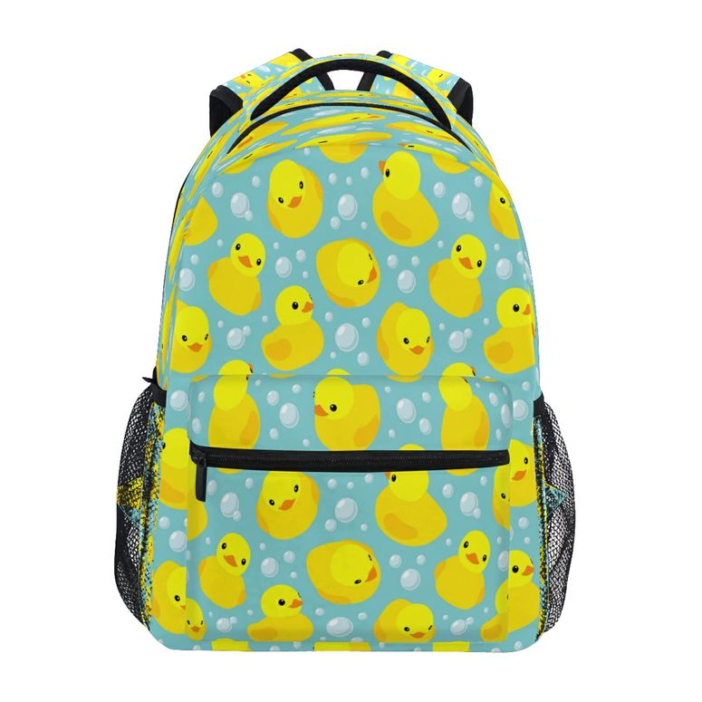 インコ 小鳥 バード トラベルキャリアー Kcldeci Yellow Rubber Ducks Kids Backpack for Boys Girls Elementary Kindergarten Preschool School Bag Toddler Book Bags 【並行輸入品】