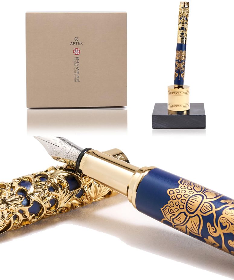卓上 噴水 滝のオブジェ テーブルトップファウンテン インテリア噴水 ARTEX Luxury Fountain Pen Set With Stand - Museum Art Collections - Crafting Timeless Beauty - the Best Gift & Office Desk Decor, German SCHMIDT Fine Nib, Solid Metal 【並行輸入品】|MJ-MARKET