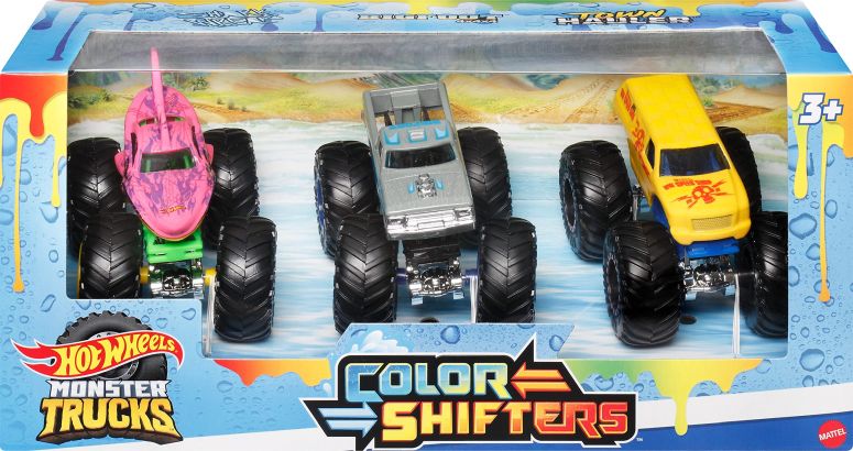 ホットウィール モンスタートラック Hot Wheels Monster Trucks 1:64 Color Shifters 3-Pack, Toy Trucks For Kids 【並行輸入品】 18,075円
