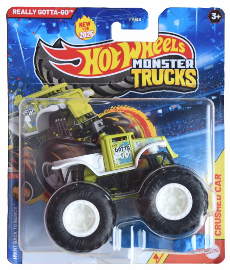 ホットウィール モンスタートラック Hot Wheels Monster Trucks Really Gotta Go, Includes Crushed Car 1:64 Scale die cast 【並行輸入品】｜MJ-MARKET