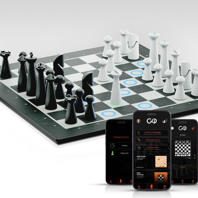 チェスセット GoChess Mini - AI Electronic Chess Board Game, Light Up Chess Set for Adults & Kids for All Skill Levels with Online Play App - Perfect as a Gift for Smart Board Games Lovers 【並行輸入品】｜MJ-MARKET