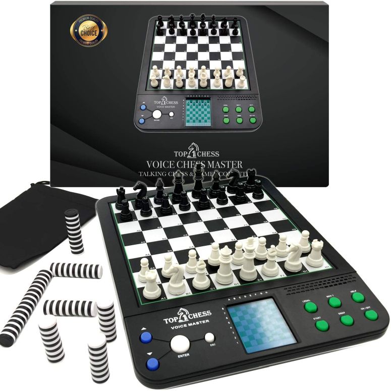 チェスセット Top 1 Chess Electronic Chess Set | Chess Set for Kids and Adults | Voice Chess Computer Teaching System | Chess Strategy Beginners Improving Learning Board Game 【並行輸入品】|MJ-MARKET