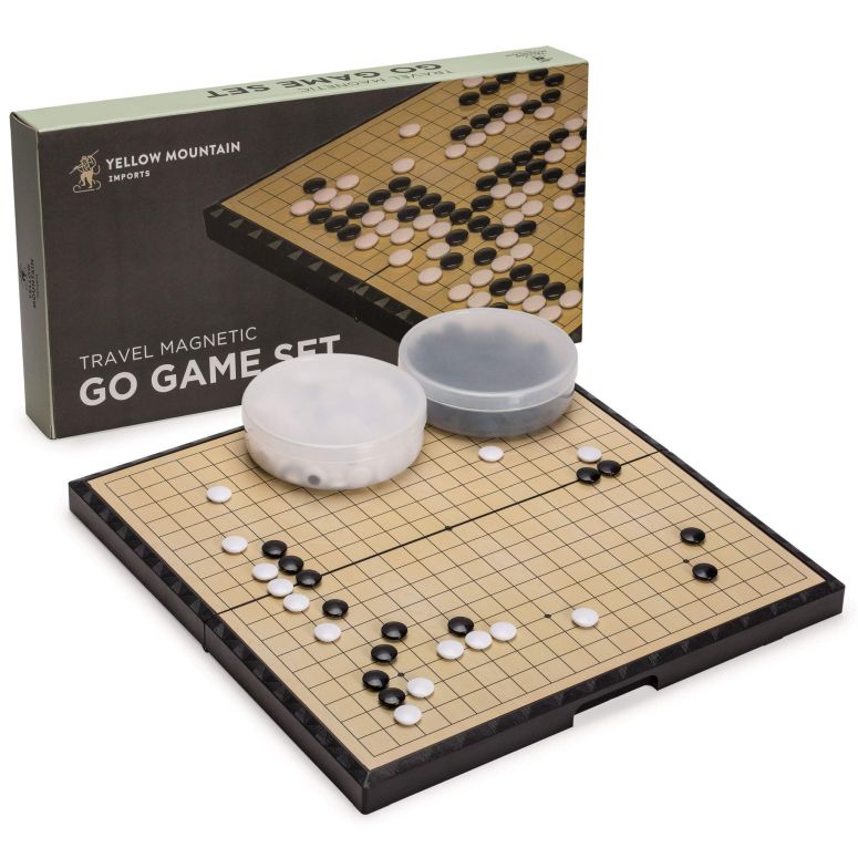 チェスセット Yellow Mountain Imports Large Magnetic 19x19 Go Game Set Board (14.6-Inch) with Single Convex Stones - Folding, Portable, and Travel Ready Set 【並行輸入品】｜MJ-MARKET