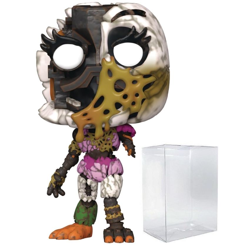 FNAF 5ナイツ POP Five Nights at Freddy's: Security Breach - Ruined Chica Funko Vinyl Figure (Bundled with Compatible Box Protector Case), Multicolor, 3.75 inches 【並行輸入品】｜MJ-MARKET