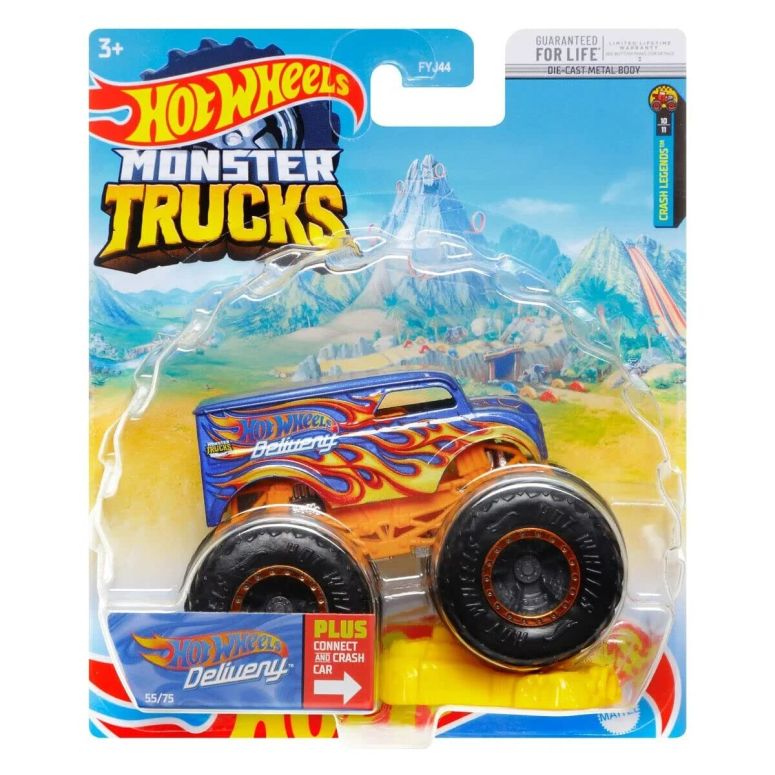 ホットウィール モンスタートラック Hot Wheels 2022 - Monster Trucks - Hot Wheels Delivery 55/75 - Crash Legends 10/11 【並行輸入品】｜MJ-MARKET