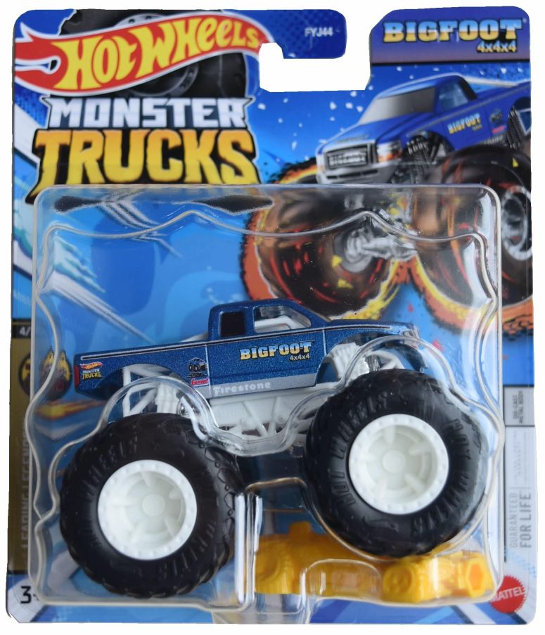 ホットウィール モンスタートラック Matchbox Hot Wheels Monster Trucks Bigfoot 4x4x4, Leading Legends 4/5 Connect and Crash Car 1:64 Scale die cast 【並行輸入品】 8,880円