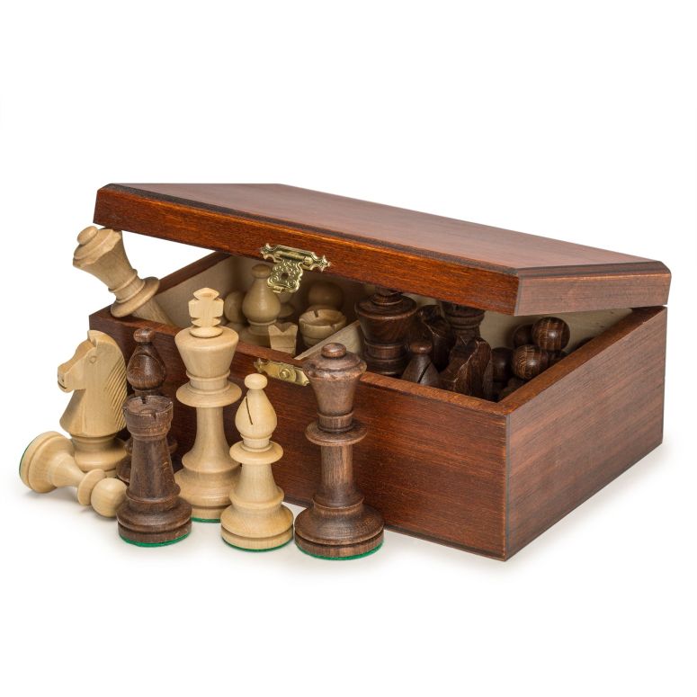 チェスセット Wegiel Handmade European Professional Tournament Chess Pieces With Wood Storage Case 【並行輸入品】｜MJ-MARKET