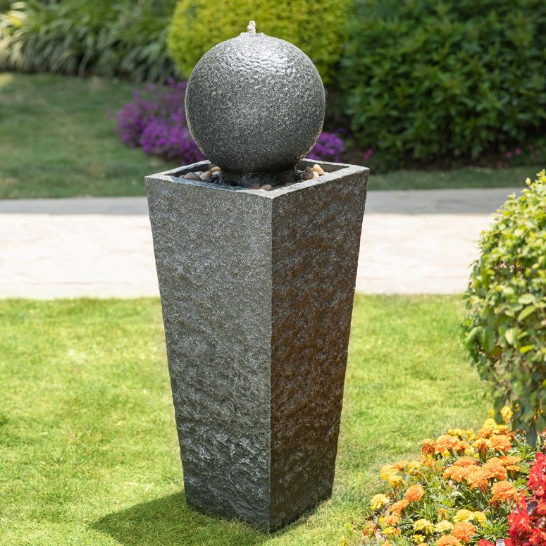 ガーデン 噴水 インテリア噴水 置き型 噴水 滝のオブジェ ウォーターフォールファウンテン Glitzhome Outdoor Water Fountain with LED Light Oversized Decorative Pedestal Water Fountain with Submersible Pump Vintage Decor for Garden Patio 【並行輸入品】｜MJ-MARKET