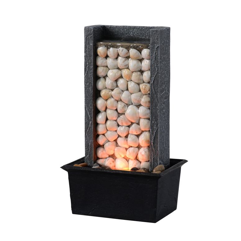 卓上 噴水 滝のオブジェ テーブルトップファウンテン インテリア噴水 MAOCHI Tabletop Water Fountain,Natural Shell Waterfall Fountain with LED Lights, Meditation Desk Water Decorative Home Decor,Office Decor or House Warming Gifts New 【並行輸入品】