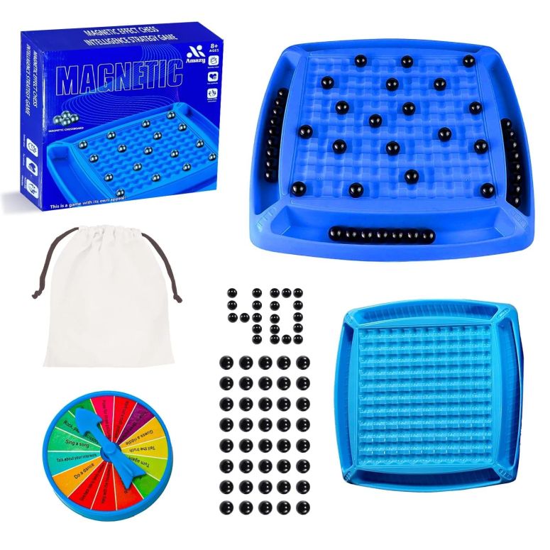 チェス仕かける 40 Stones Magnetic Chess Game, Magnetic Chess Set, Travel Chess Set Magnetic, Magnetic Puzzle, Family Game Party Game for Kids, Christmas. 【並行輸入品】 チェス-ファミリートイ・ゲーム-おもちゃ