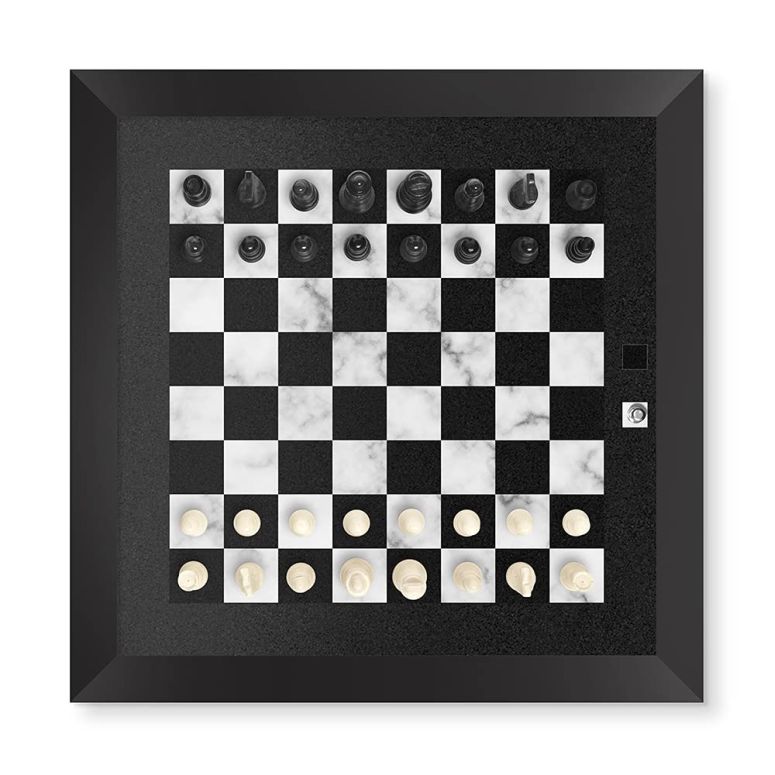 チェスセット Home Magnetics Magnetic Wall Chess Set - Wall Mounted Chess Board Game - Framed Wooden Chess Set with Magnetic Chess Pieces (Black) 【並行輸入品】 26,714円