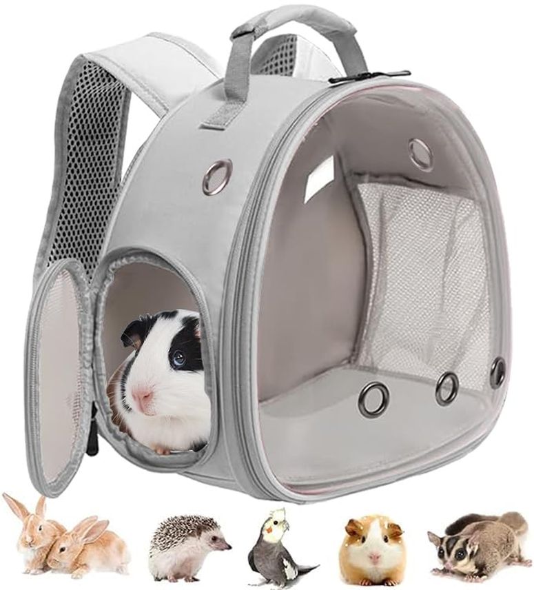 インコ 小鳥 バード トラベルキャリアー Guinea Pig Backpack, Space Capsule Bubble Window Small Animal Backpack for Guinea Pig, Bird Bunny Rabbit 【並行輸入品】
