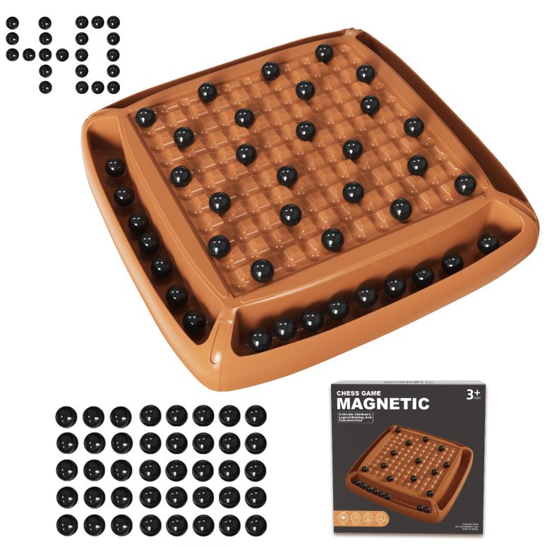 チェス仕かける Magnetic Game Chess, Magnet Game Board Games for Kids and Adults, Magnet Chess Set Family Games Ideal for Family and Friend Game Night, 2-4 Players 【並行輸入品】 おもちゃ-チェス