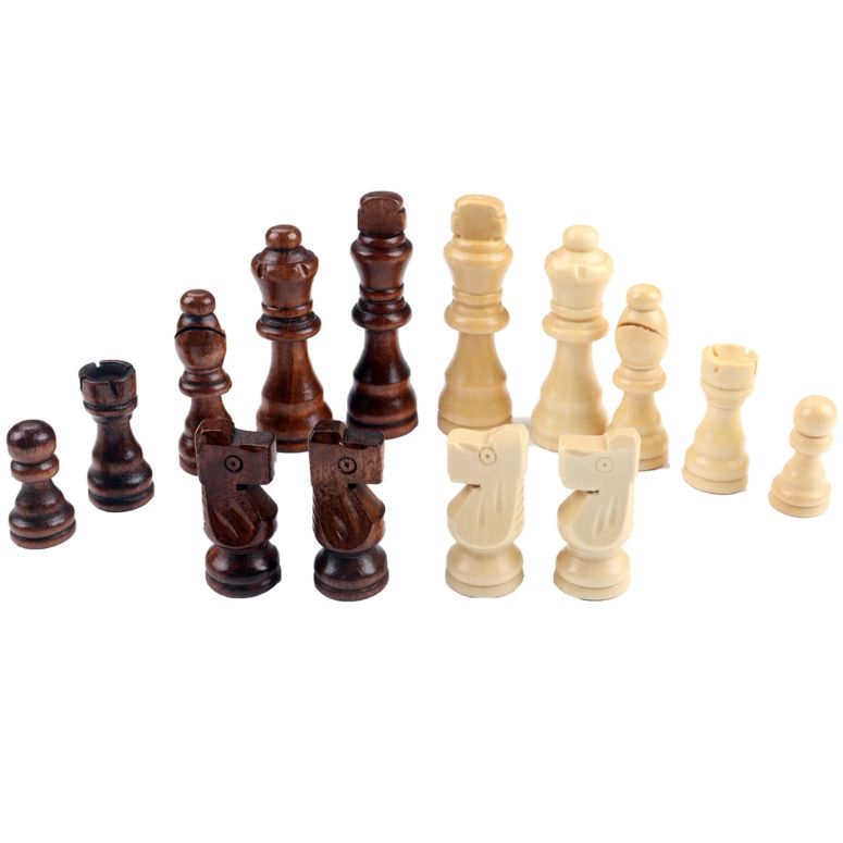 チェス仕かける ziphia Wooden Chess Pieces Only, 32 Pieses Standard Tournamen Staunton Wood Chessmen - 3.05 Inch King / Storage Bag / Gift Package Replacement of Missing Piece 【並行輸入品】 ファミリートイ・ゲーム-チェス-おもちゃ