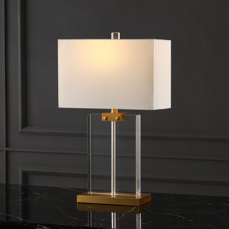 サファヴィヤ safavieh 速見表照明ランプ サファビヤ サファヴィア SAFAVIEH Couture Lighting Collection Maddock Crystal 26-inch Bedroom Living Room Home Office Desk Nightstand Table Lamp (LED Bulb Included) 【並行輸入品】
