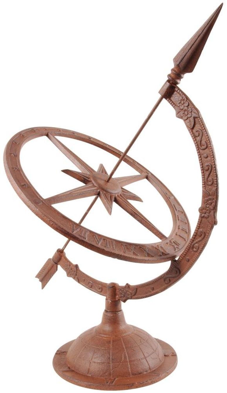 日晷儀 Esschert Design Large Cast Iron Sundial (TH36) 【並行輸入品】