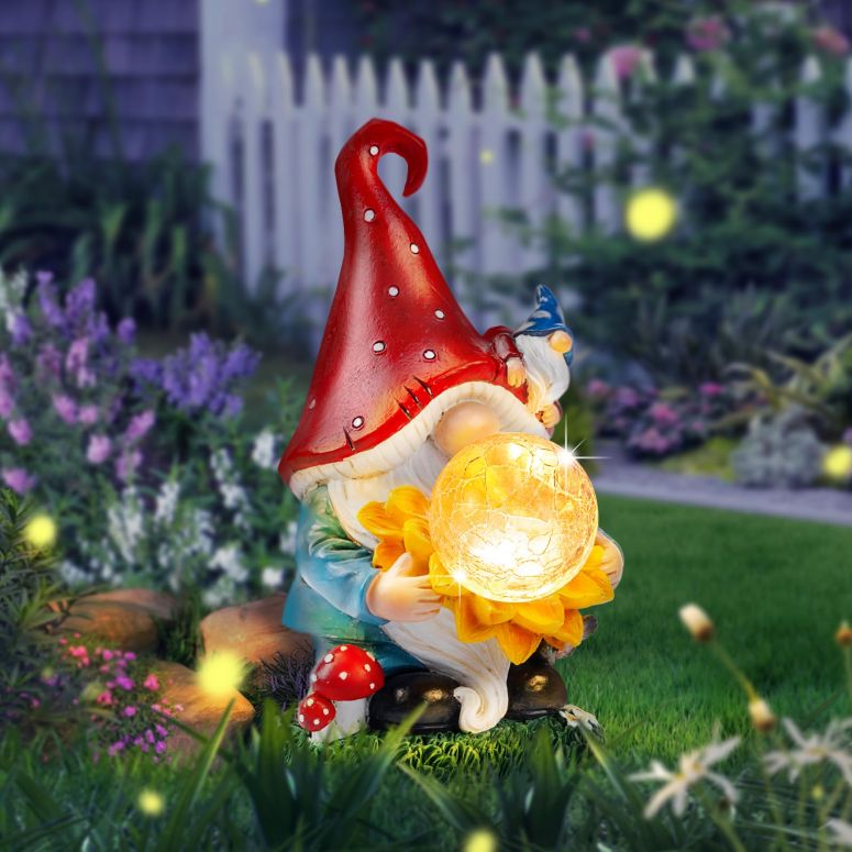 ガーデンライトLEDソーラーライト ソーラーパワー Solar Gnomes Garden Decor Outdoor Statues, Gnomes Gardening Gifts for Women Mom, Gnomes Decorations for Yard with Sunflower Decor Solar Lights for Outside, Patio, Lawn, Porch Decor 【並行輸入品】｜MJ-MARKET