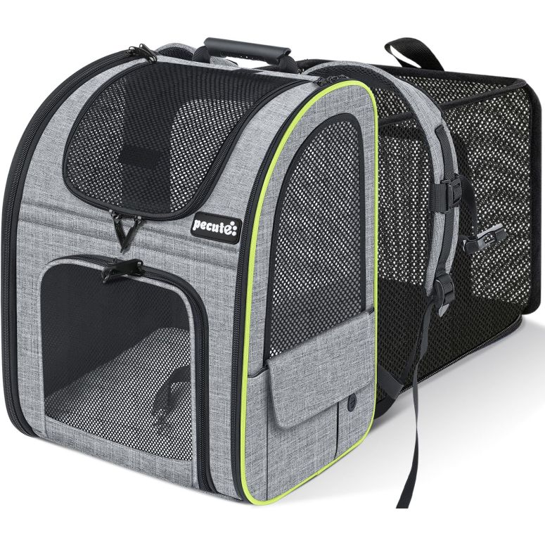 インコ 小鳥 バード トラベルキャリアー Pecute Cat Carrier Backpacks, Expandable Cat Backpack with Breathable Mesh, Pet Carrier Backpack for Cats Small Dogs Puppies Up to 17 Lbs, Dog Carrier Backpack Great for Travel Hiking Camping O 【並行輸入品】