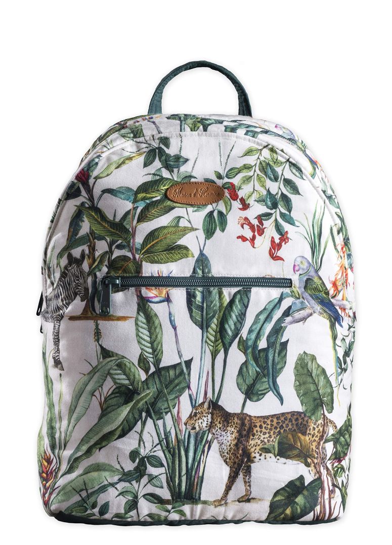 インコ 小鳥 バード トラベルキャリアー Maison d' Hermine Backpack for Women Men Cotton Shoulder Multipurpose Rucksack with Small Pouch Lightweight Multi Pocket Bag for Travel Work Beach Daypack Perfect for Gift (Wild) 【並行輸入品】