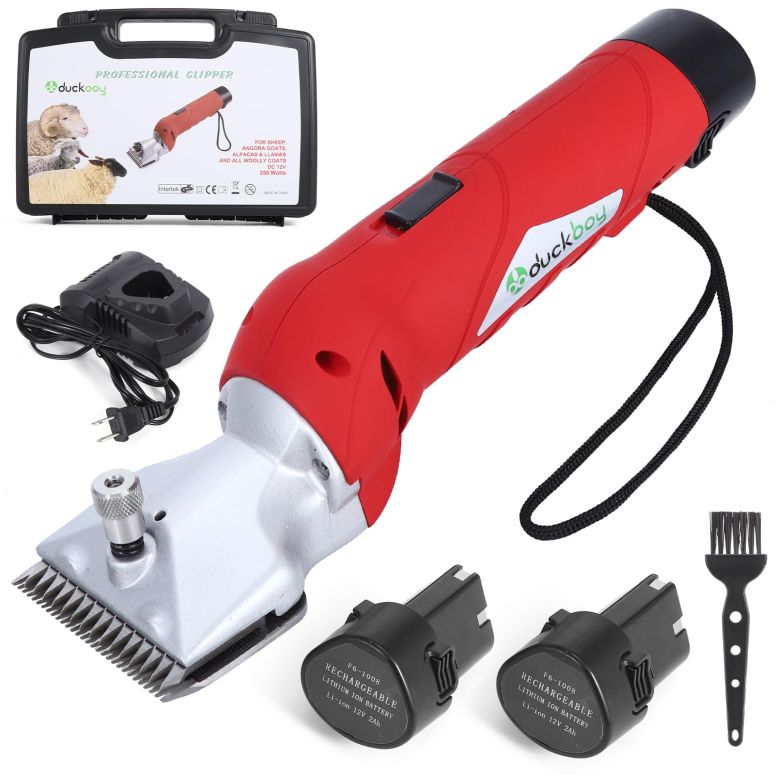 ペットバリカン DUCKBOY Cordless Horse Clipper, Rechargeable Battery Powered Animals Shears Grooming Tools for Shaving Fur Wool Tool, Large Livestocks, Llamas, Cattle, Alpacas, Thick Coat Animals Trimmer 【並行輸入品】｜MJ-MARKET