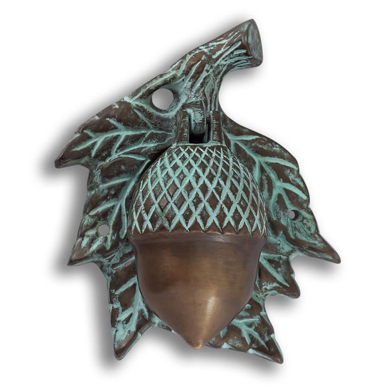 ドアノッカー SPI Home Acorn Door Knocker - Solid Brass Decorative Front Door Hardware 【並行輸入品】
