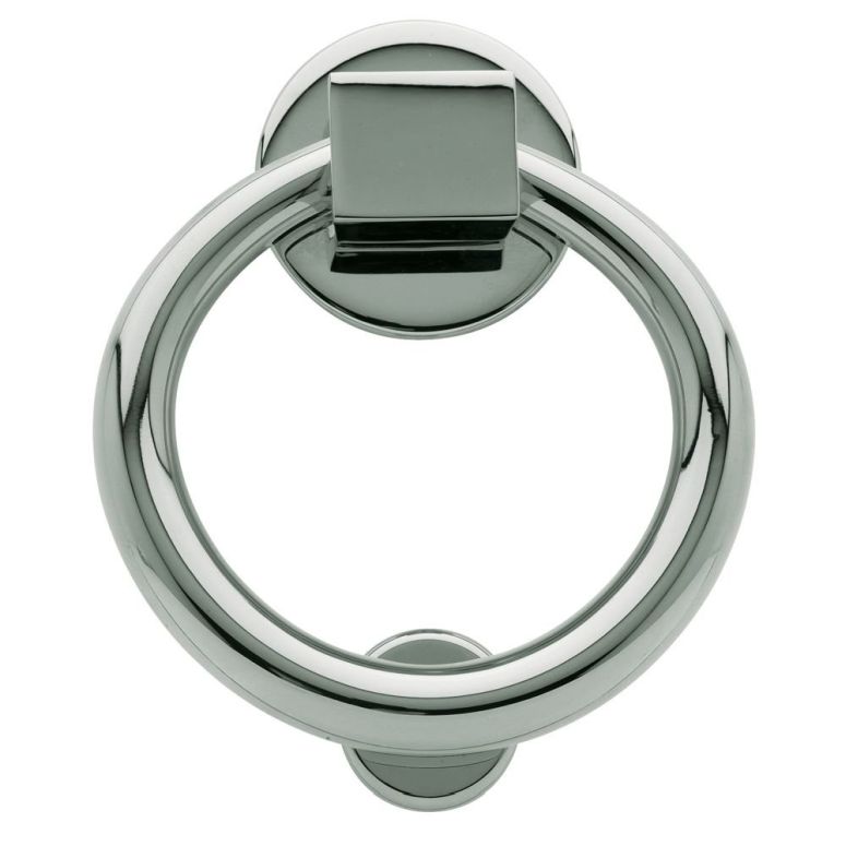 ドアノッカー Baldwin 0195.260 Ring Door Knocker, Chrome 【並行輸入品】|MJ-MARKET