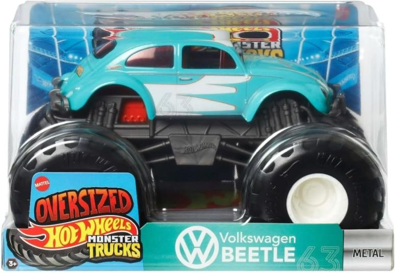 ホットウィール モンスタートラック Hot Wheels Monster Trucks Oversized 2025 Beetle 1:24 Scale Diecast 【並行輸入品】