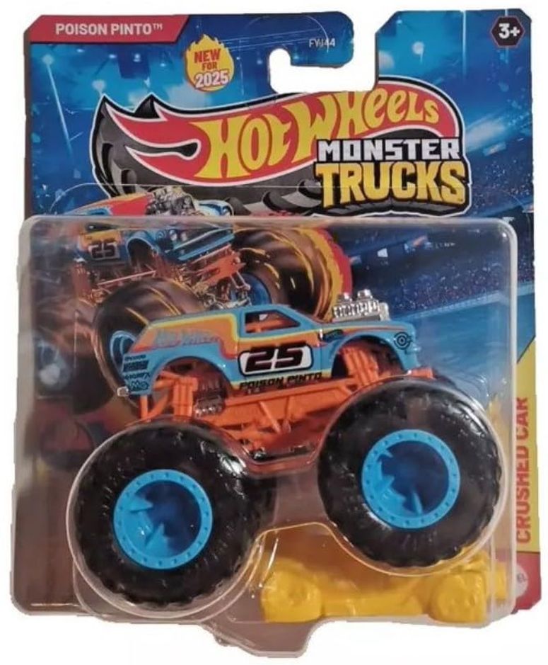 ホットウィール モンスタートラック Hot Wheels Monster Trucks Poison Pinto 3/12 Freestyle Wreckers Diecast 1:64 Scale 【並行輸入品】