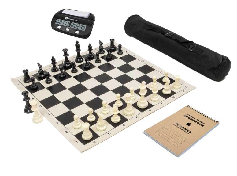 チェスセット Wholesale Chess Basic Club Complete Chess Set with Scorebook and Clock (Black) 【並行輸入品】 20,550円