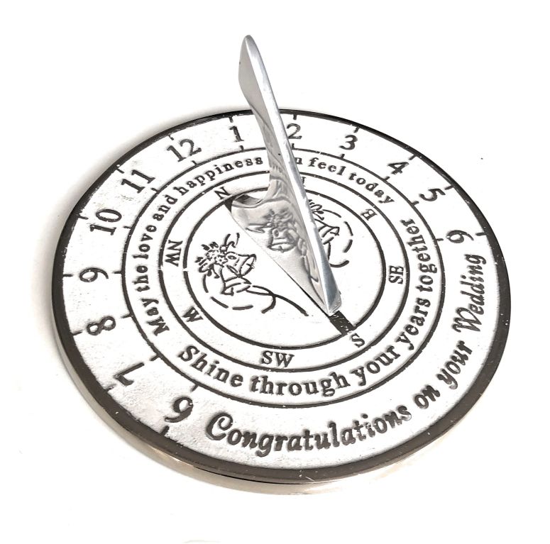 日時計 NauticalMart Happy Anniversary Mom and Dad - Solid Brass Sundial Gift Great Present for Your Parents to Celebrate Marriage Anniversary (Congratulations On Your Wedding) 【並行輸入品】