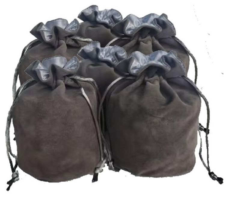 チェスセット zmgmsmh Drawstring Dice Bag Chess bag small pouch hold chess pieces velvet Fabric Dice Pouch cosplay coin pouch Velvet Jewelry Bag Red/Grey/Black (6, Grey) 【並行輸入品】