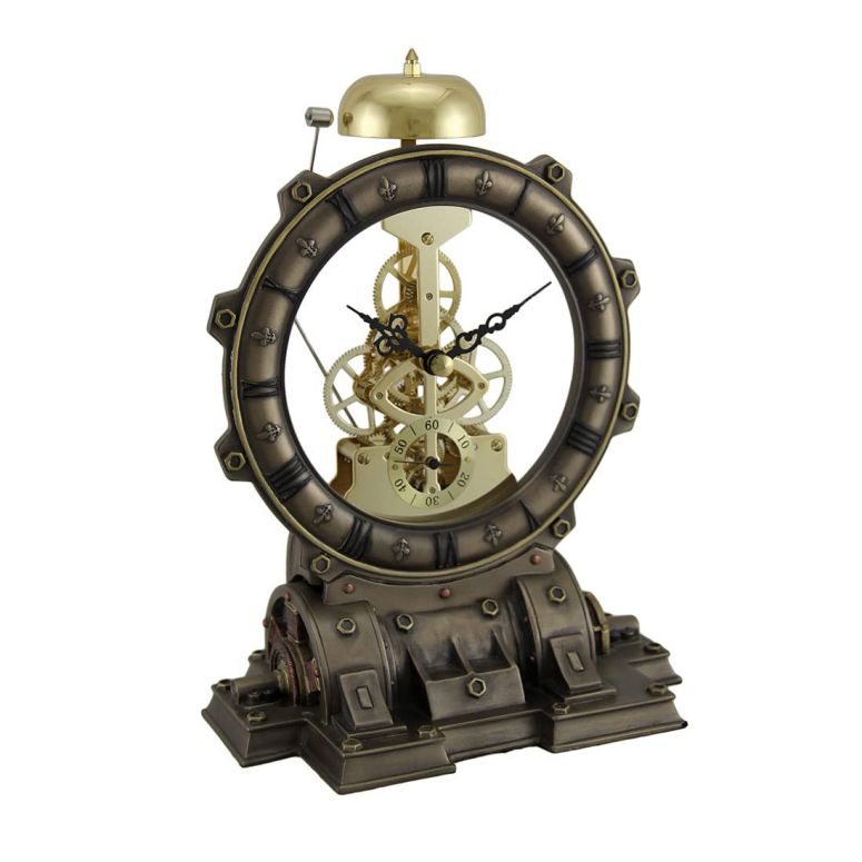 壁掛け時計 おしゃれ Veronese Design Time's Gate Metallized Steampunk Generator Desktop Striking Clock 【並行輸入品】|MJ-MARKET