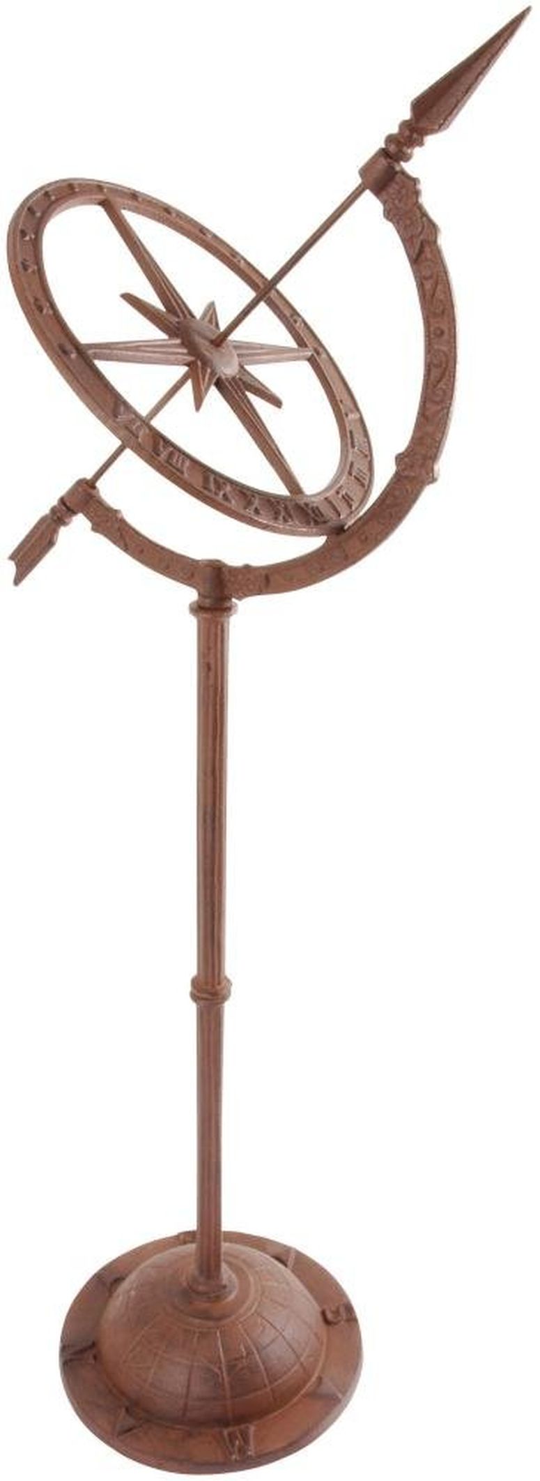 日晷儀 Esschert Design Cast Iron Sundial on Stand (TH37) 【並行輸入品】
