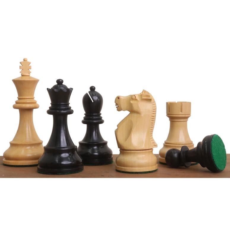 チェスセット Royal Chess Mall 1972 Championship Fischer-Spassky Reproduced Chess Pieces Only Chess Set, Ebonized Boxwood Wooden Chess Set, 3.7-in King, Double Weighted Chess Pieces (2.73 lbs) 【並行輸入品】|MJ-MARKET