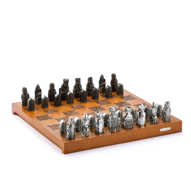 チェスセット Royal Selangor Hand Finished The British Museum Collection Pewter Lewis Chess Set Gift 【並行輸入品】|MJ-MARKET