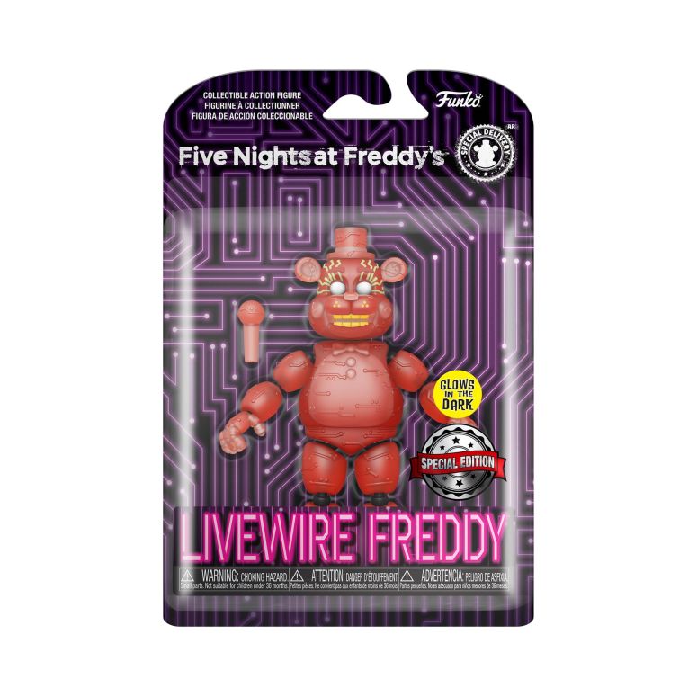 FNAF 5ナイツ Five Nights at Freddy's 5 Inch Action Figure | Livewire Freddy (Glow) 【並行輸入品】