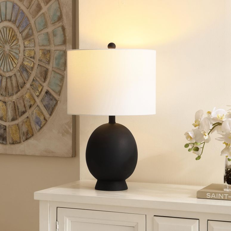 サファヴィヤ safavieh テーブルランプ サファビヤ サファヴィア SAFAVIEH Lighting Collection Muse Black 21-inch Table Lamp (LED Bulb Included) 【並行輸入品】