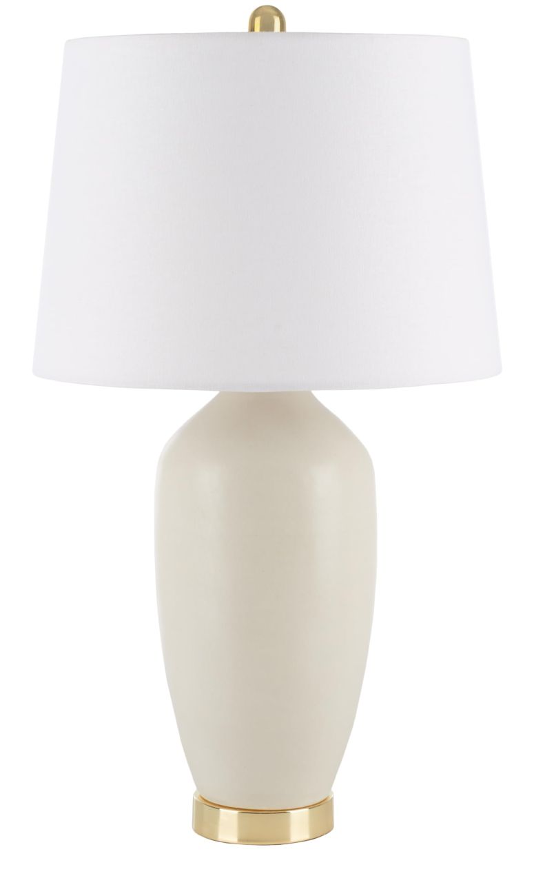 サファヴィヤ safavieh テーブルランプ サファビヤ サファヴィア SAFAVIEH Lighting Collection Laine Natural Ceramic 26-inch Table Lamp (LED Bulb Included) 【並行輸入品】