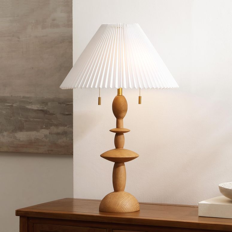 サファヴィヤ safavieh テーブルランプ サファビヤ サファヴィア SAFAVIEH Lighting Collection Mensy Natural Resin 29-inch Table Lamp for Bedroom, Living Room, Home Office, Desk, Nightstand (LED Bulb Included) 【並行輸入品】 34,190円
