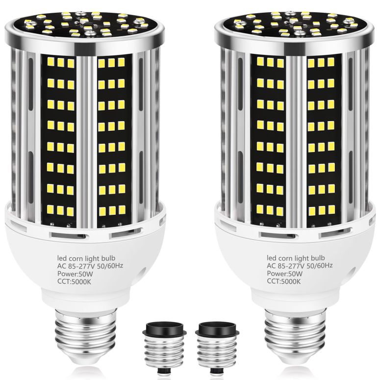 サファヴィヤ safavieh テーブルランプ サファビヤ サファヴィア YANYCN 50W 2 Pack LED Corn Light Bulb,5000K Daylight 6500LM(500W Equivalent) Commercial GradeE26/E39 Medium Mogul Base LED Lamp,Large Area Lights for Outdoor Indoor Garag 【並行輸入品】｜MJ-MARKET